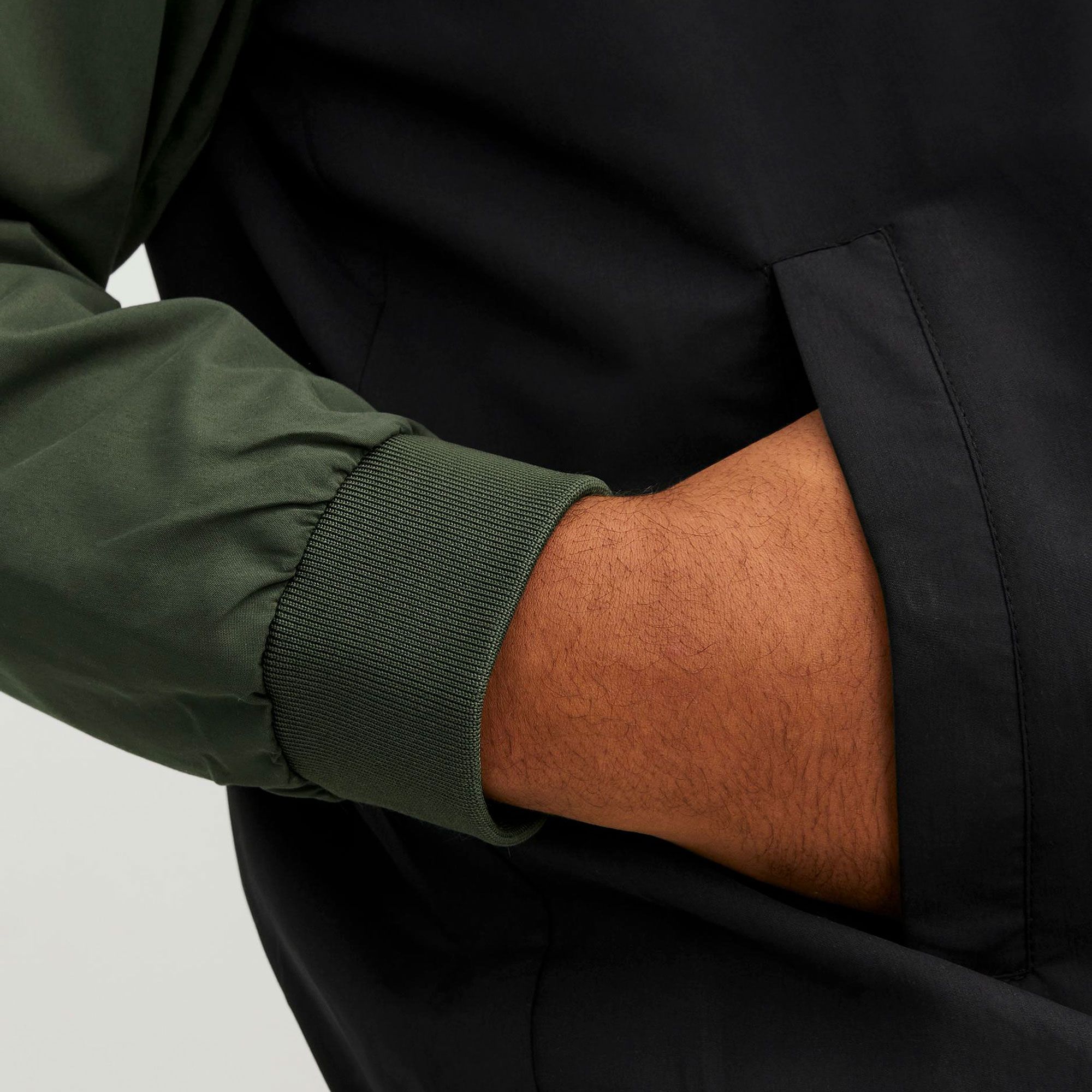 Jack & Jones Rush Blocking Hood Bomber Jacket Men (plussize